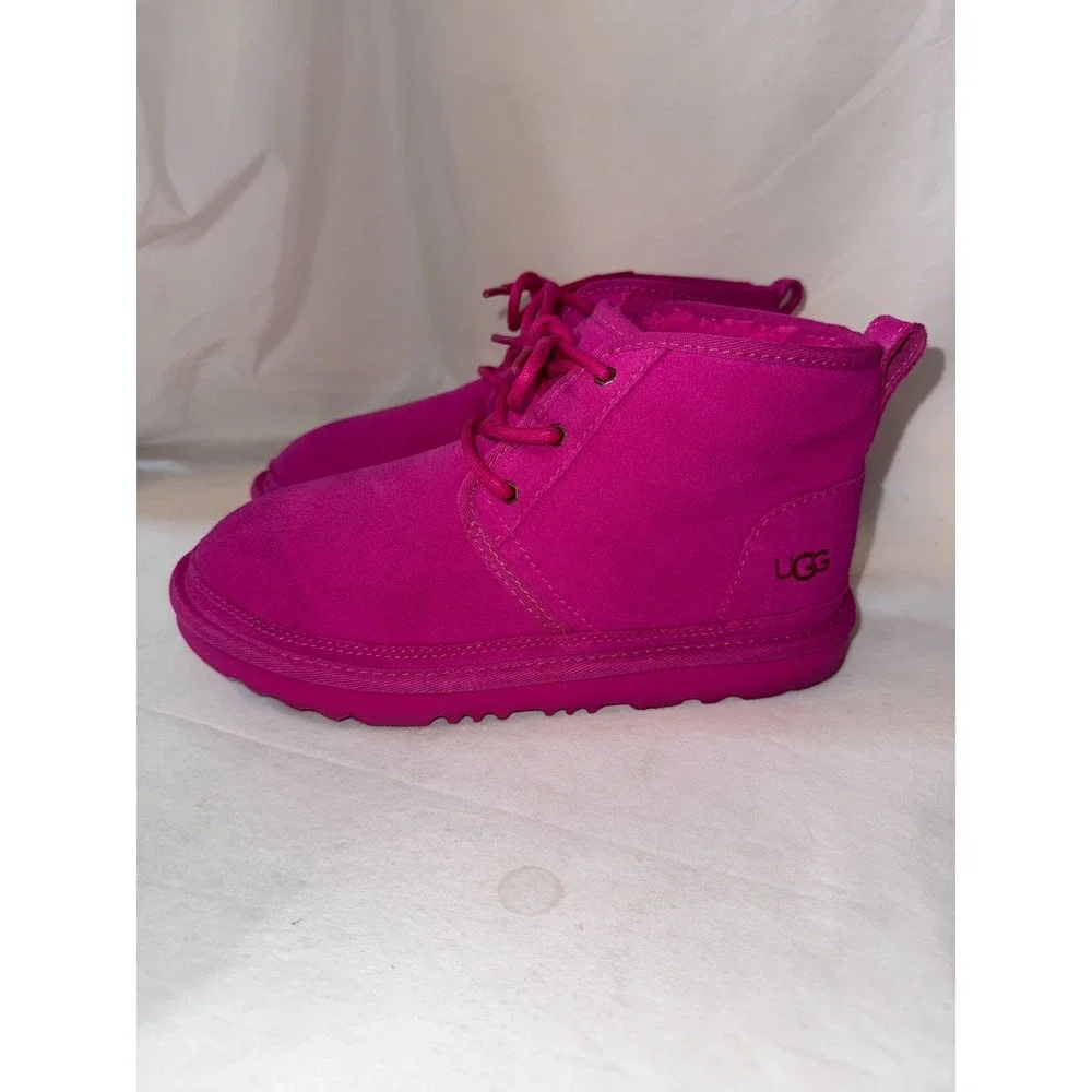 Ugg Neumel II 1017320K Girls Snow 5 Rose Pink Suede Wool Ankle Winter‎ Boots